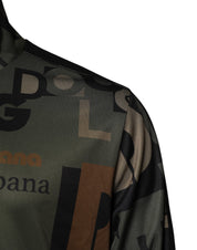 Multicolor Logo Full Zip Men Bomber Sweater