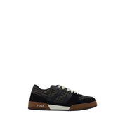 Fendi Multicolor Polyester Cotton Low Top Sneakers