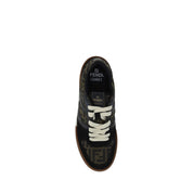 Fendi Multicolor Polyester Cotton Low Top Sneakers