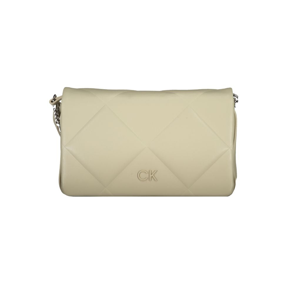 Calvin Klein Beige Recycled Polyester Shoulder Bag