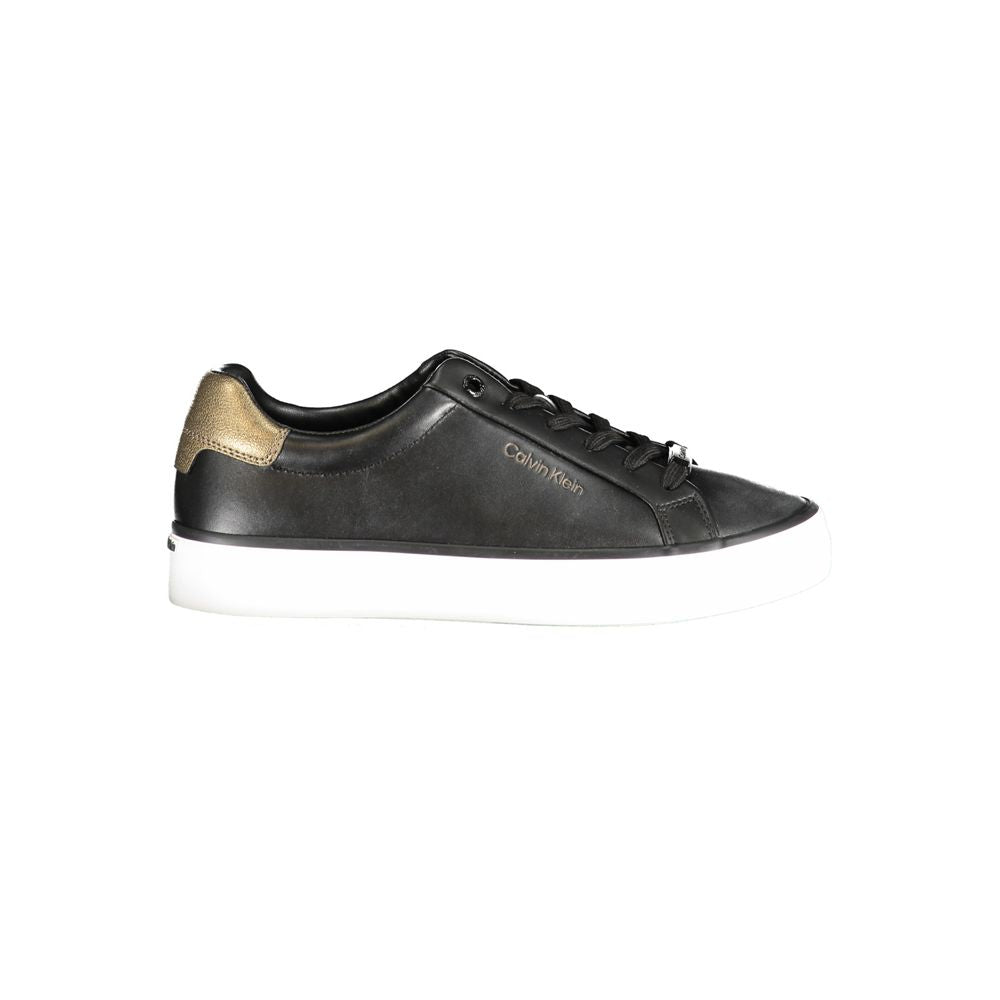 Calvin Klein Black Leather Sneakers
