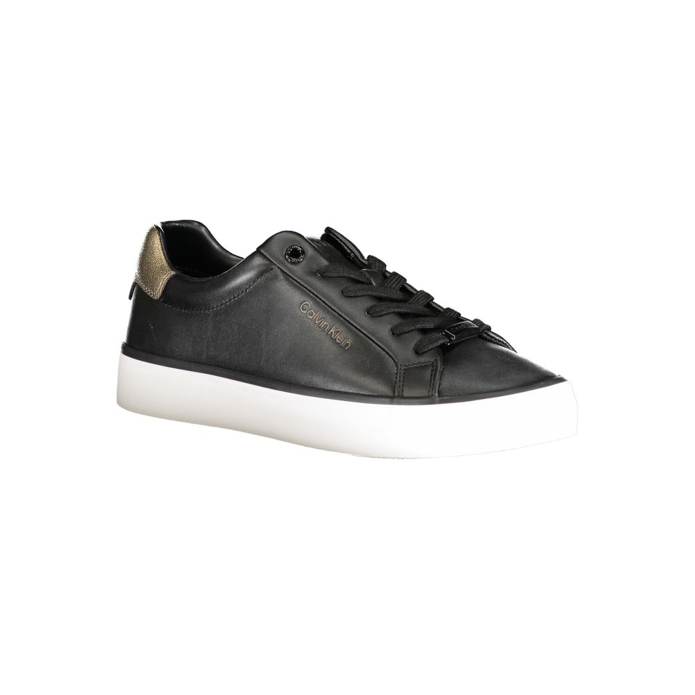 Calvin Klein Black Leather Sneakers