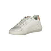 Calvin Klein White Leather Recycled Polyester Sneaker