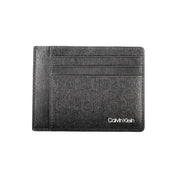 Calvin Klein Black Polyurethane Card Holder
