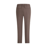 Gray Acetate Casual Pants