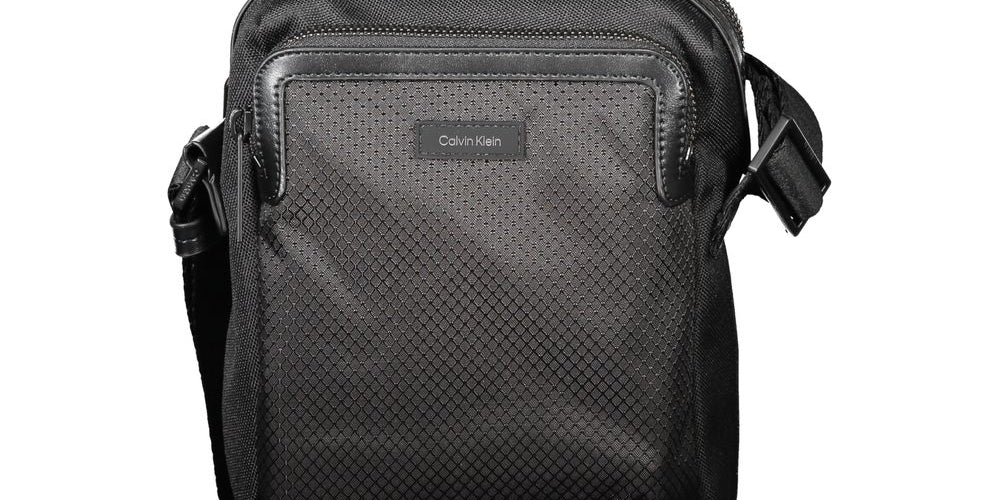 Calvin Klein Black Recycled Polyester Shoulder Bag
