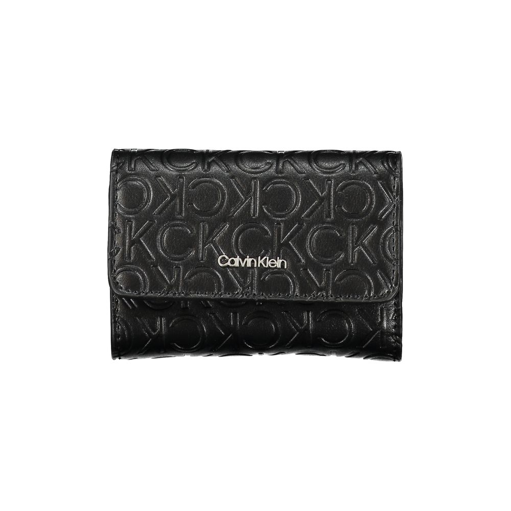 Calvin Klein Black Recycled Polyester Wallet