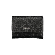 Calvin Klein Black Recycled Polyester Wallet
