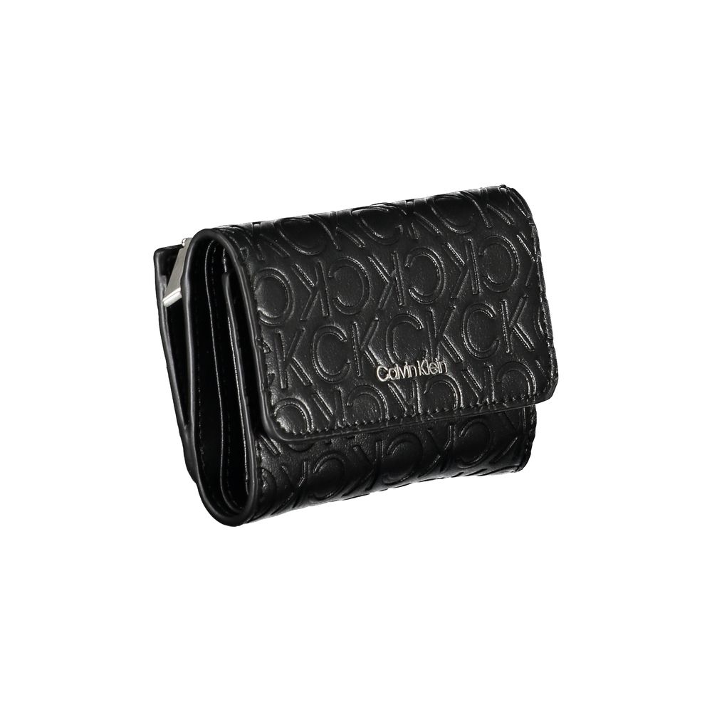 Calvin Klein Black Recycled Polyester Wallet