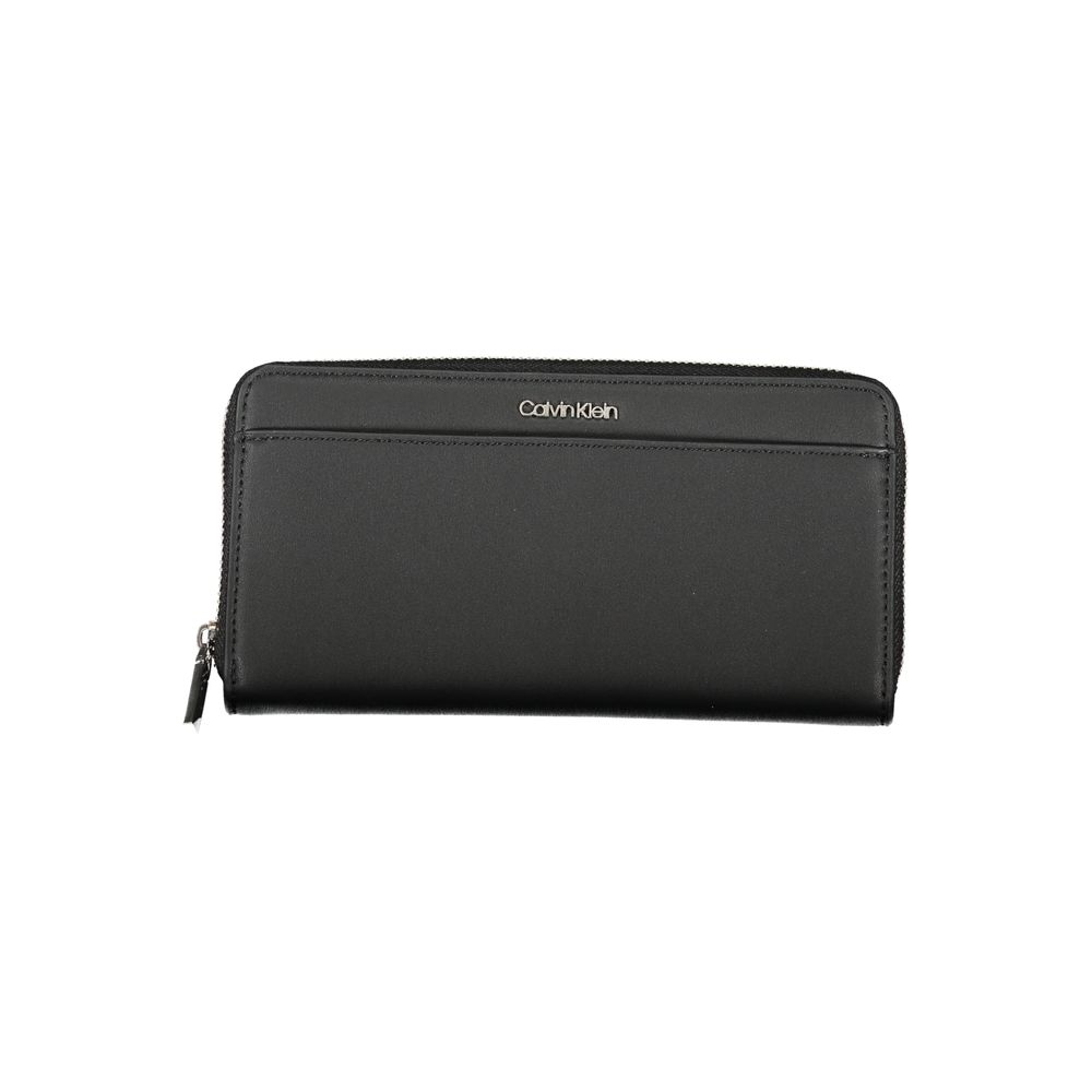 Calvin Klein Black Recycled Polyester Wallet