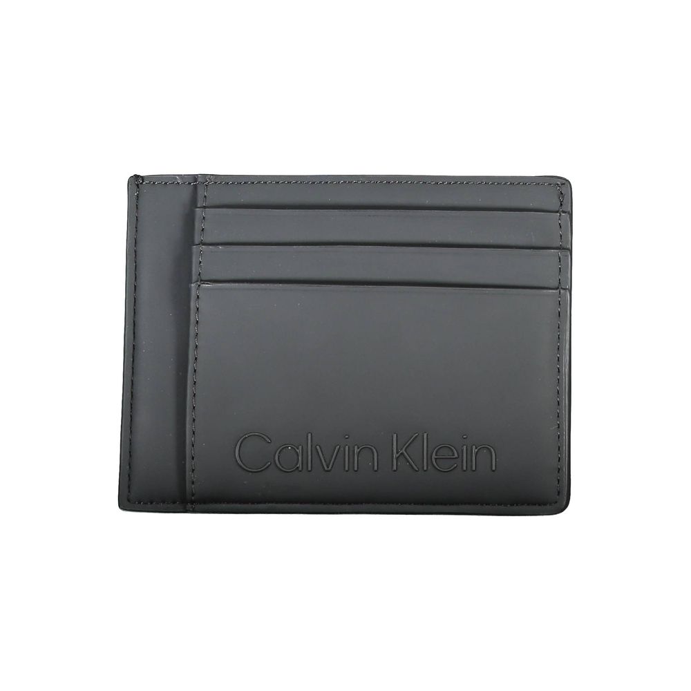Calvin Klein Nero Polyurethane Cardholder
