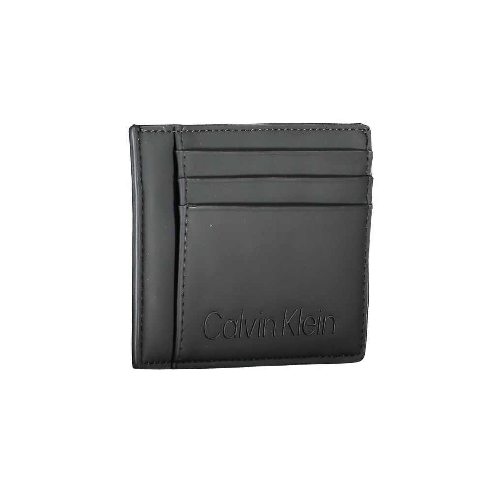 Calvin Klein Nero Polyurethane Cardholder