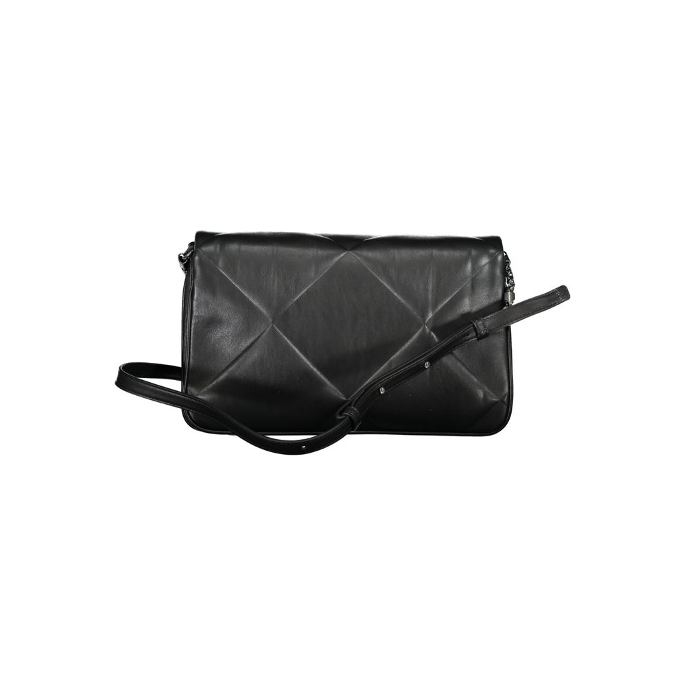 Calvin Klein Black Leather Shoulder Bag