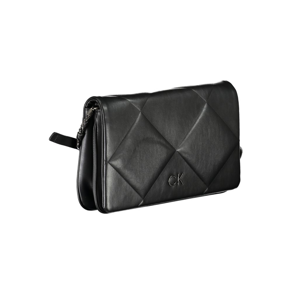 Calvin Klein Black Leather Shoulder Bag