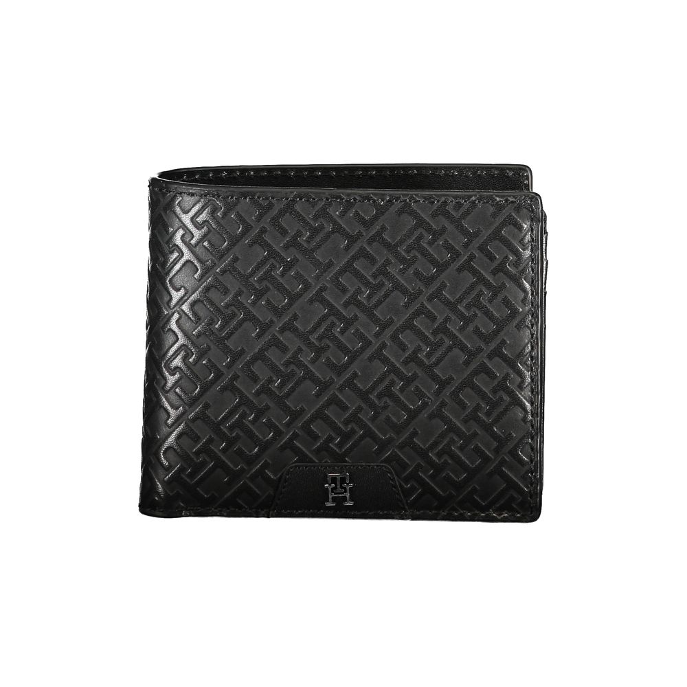 Tommy Hilfiger Black Leather Wallet with Coin Purse