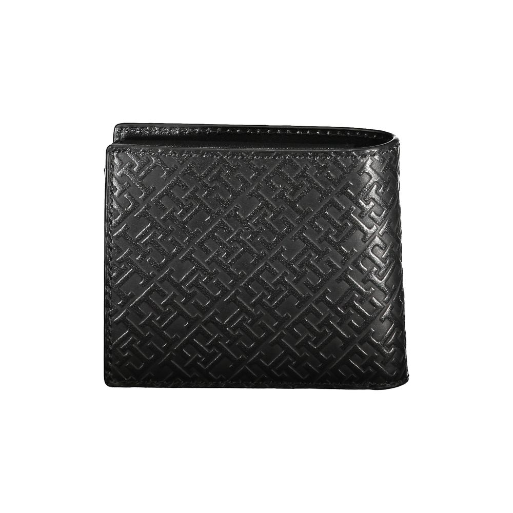 Tommy Hilfiger Black Leather Wallet with Coin Purse