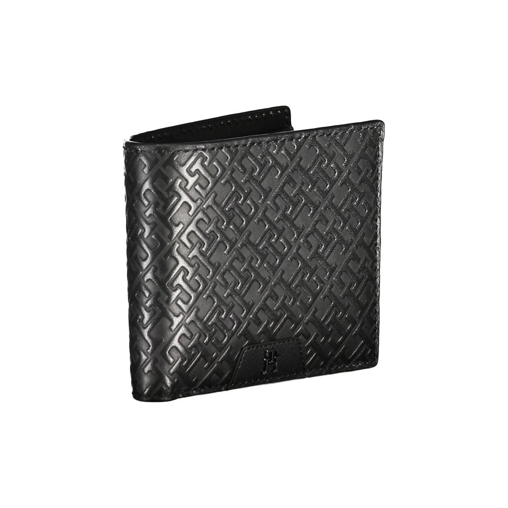 Tommy Hilfiger Black Leather Wallet with Coin Purse