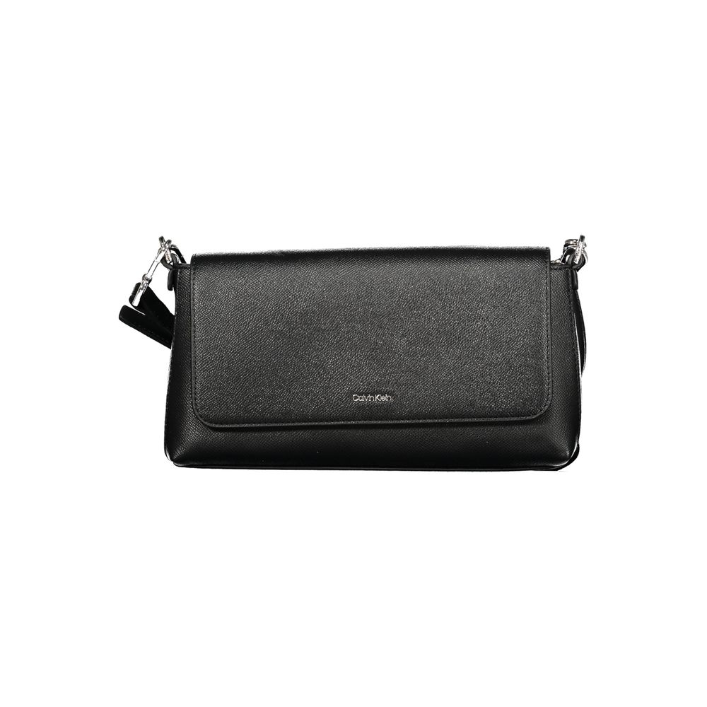 Calvin Klein Black Polyurethane Shoulder Bag
