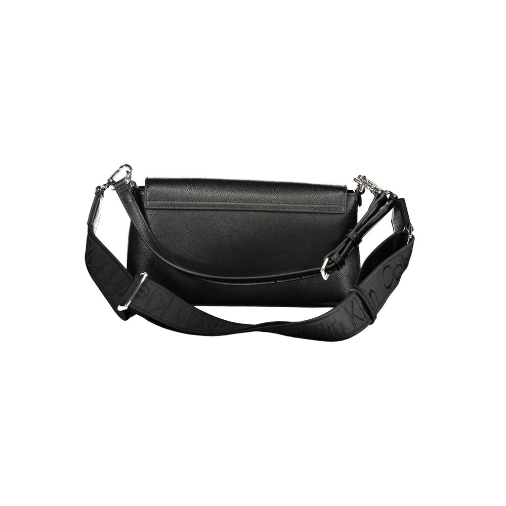 Calvin Klein Black Polyurethane Shoulder Bag