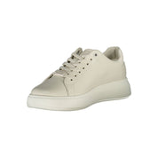 Calvin Klein Beige Leather Sneakers