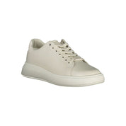 Calvin Klein Beige Leather Sneakers