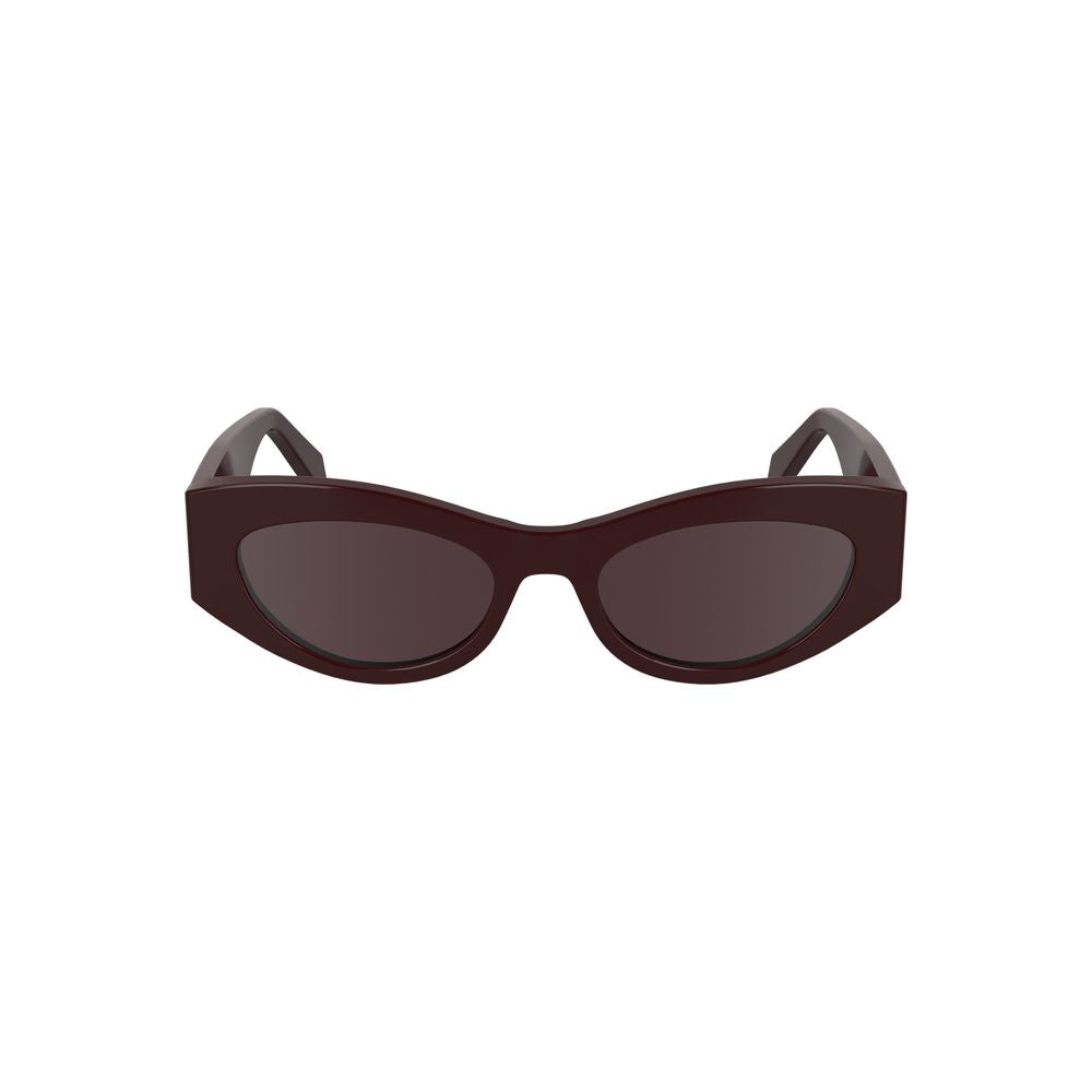 Calvin Klein Red Acetate Cat-Eye Sunglasses