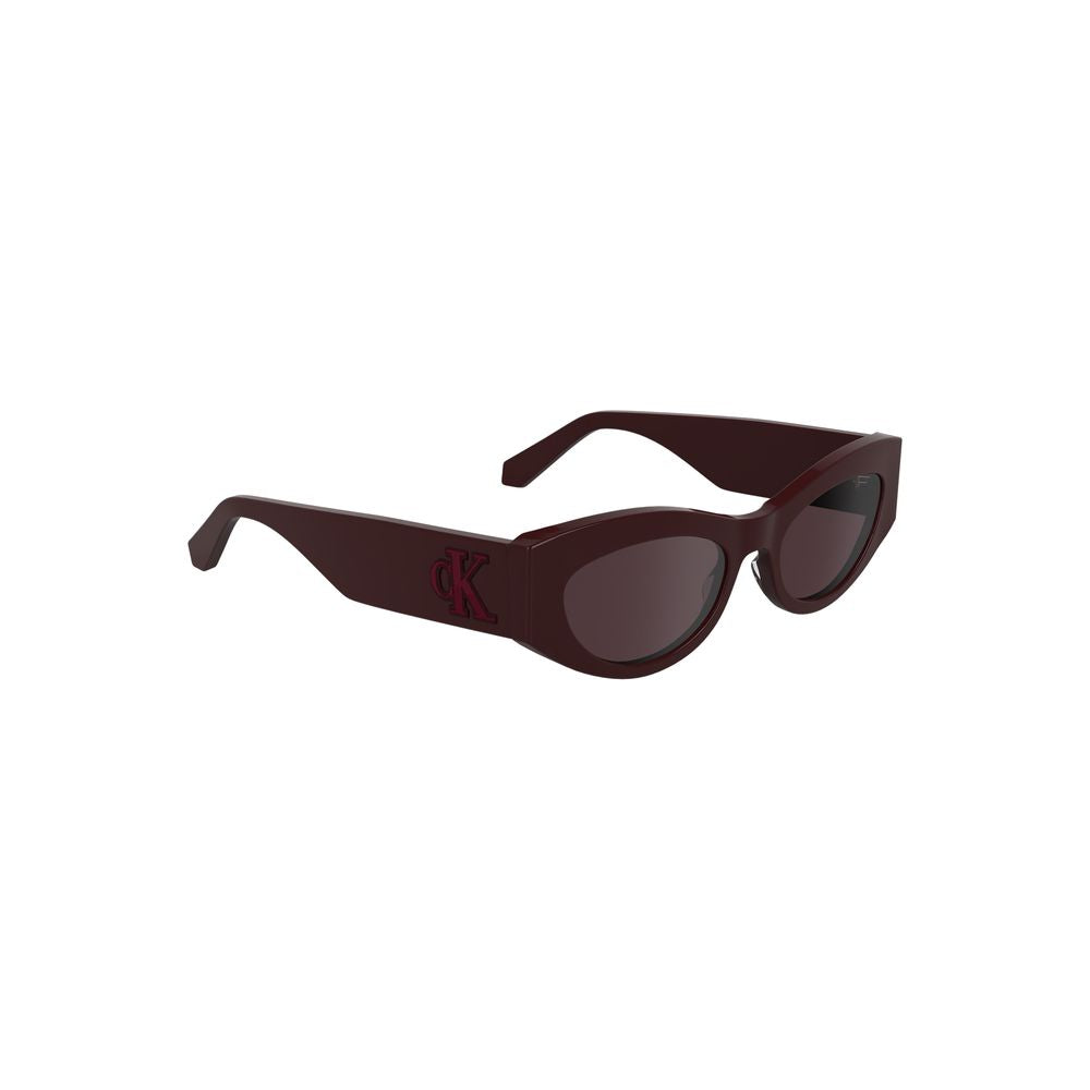 Calvin Klein Red Acetate Cat-Eye Sunglasses