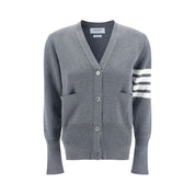 Gray Fleece Wool Cardigan
