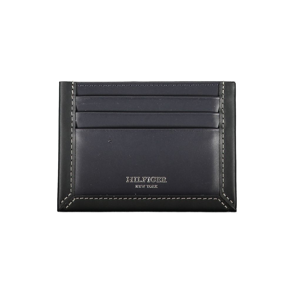 Tommy Hilfiger Blue Leather Card Holder