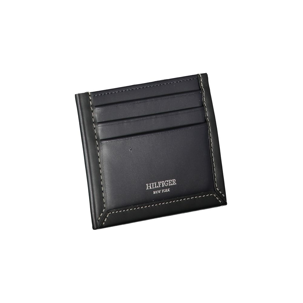 Tommy Hilfiger Blue Leather Card Holder