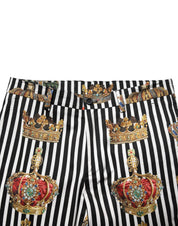 Multicolor Striped Crown Pants