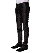 Multicolor Polyester Patterned Pants