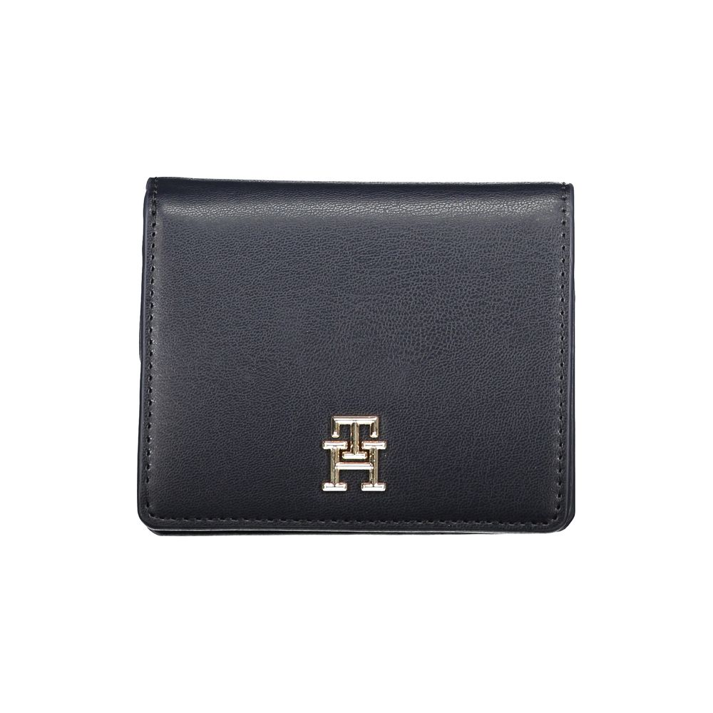 Tommy Hilfiger Blue Polyurethane Bi-fold Wallet