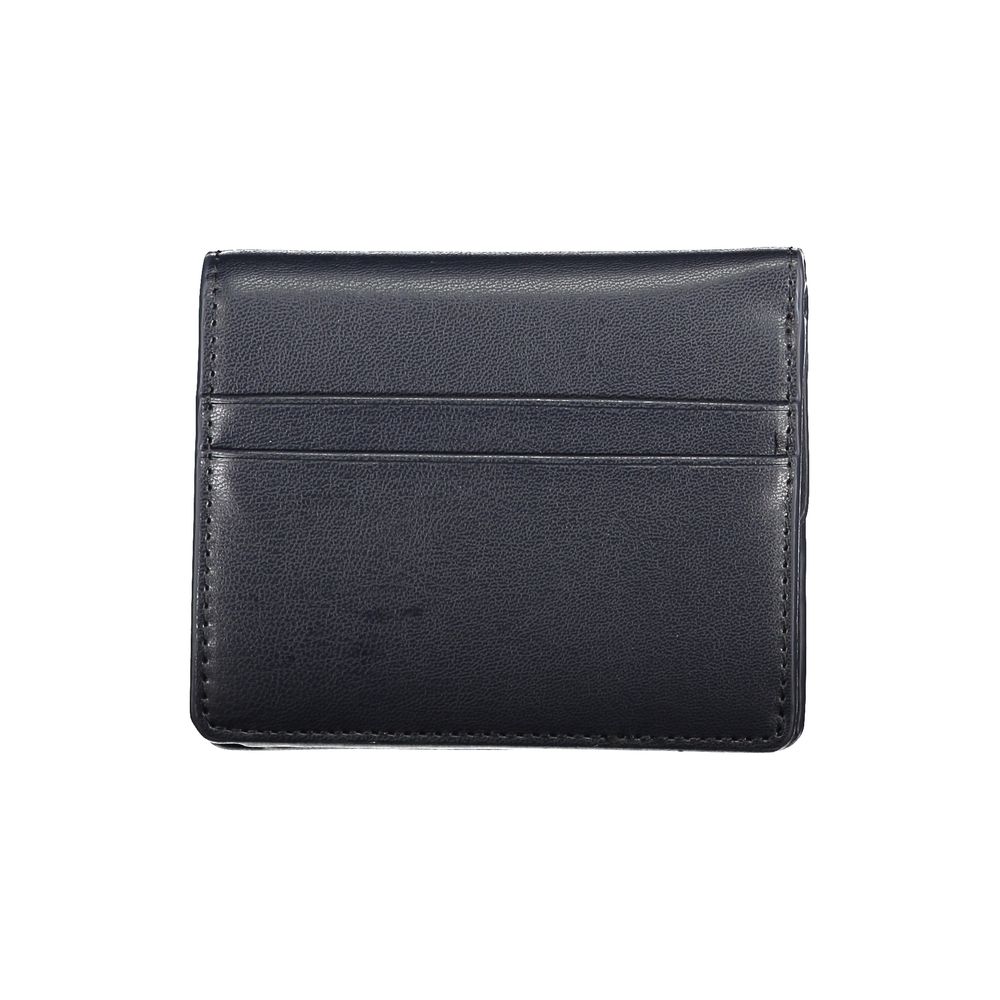 Tommy Hilfiger Blue Polyurethane Bi-fold Wallet