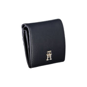 Tommy Hilfiger Blue Polyurethane Bi-fold Wallet