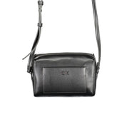 Calvin Klein Black Polyurethane Blend Shoulder Bag