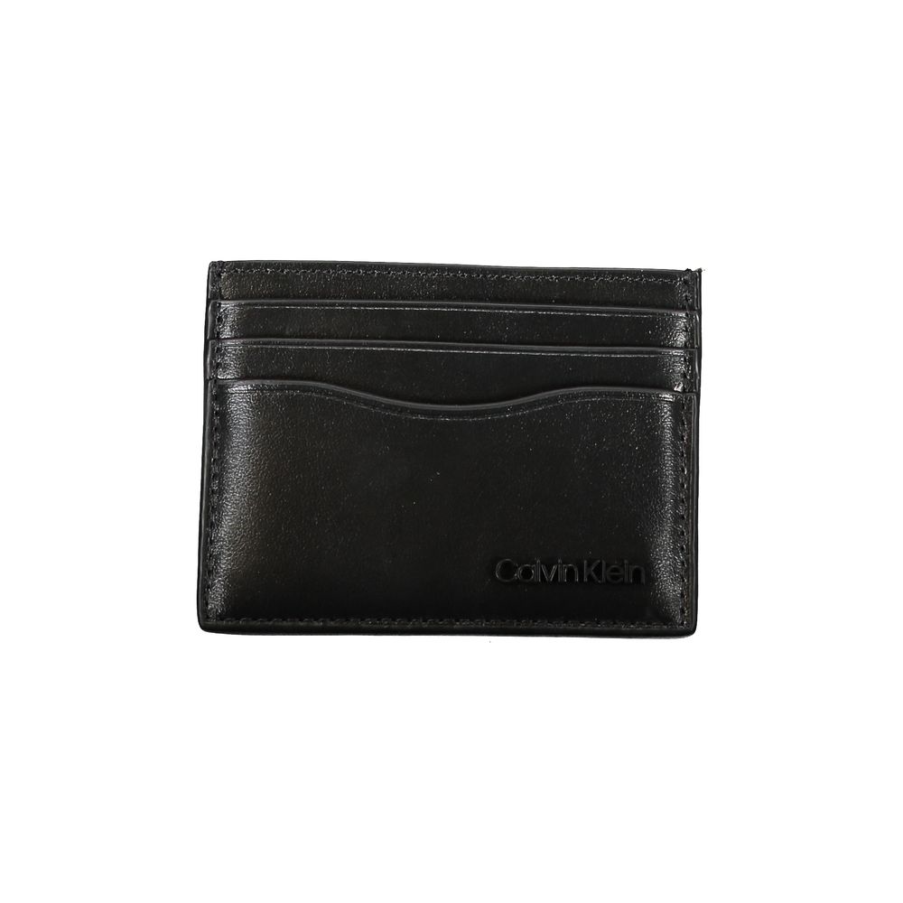 Calvin Klein Nero Leather Card Holder