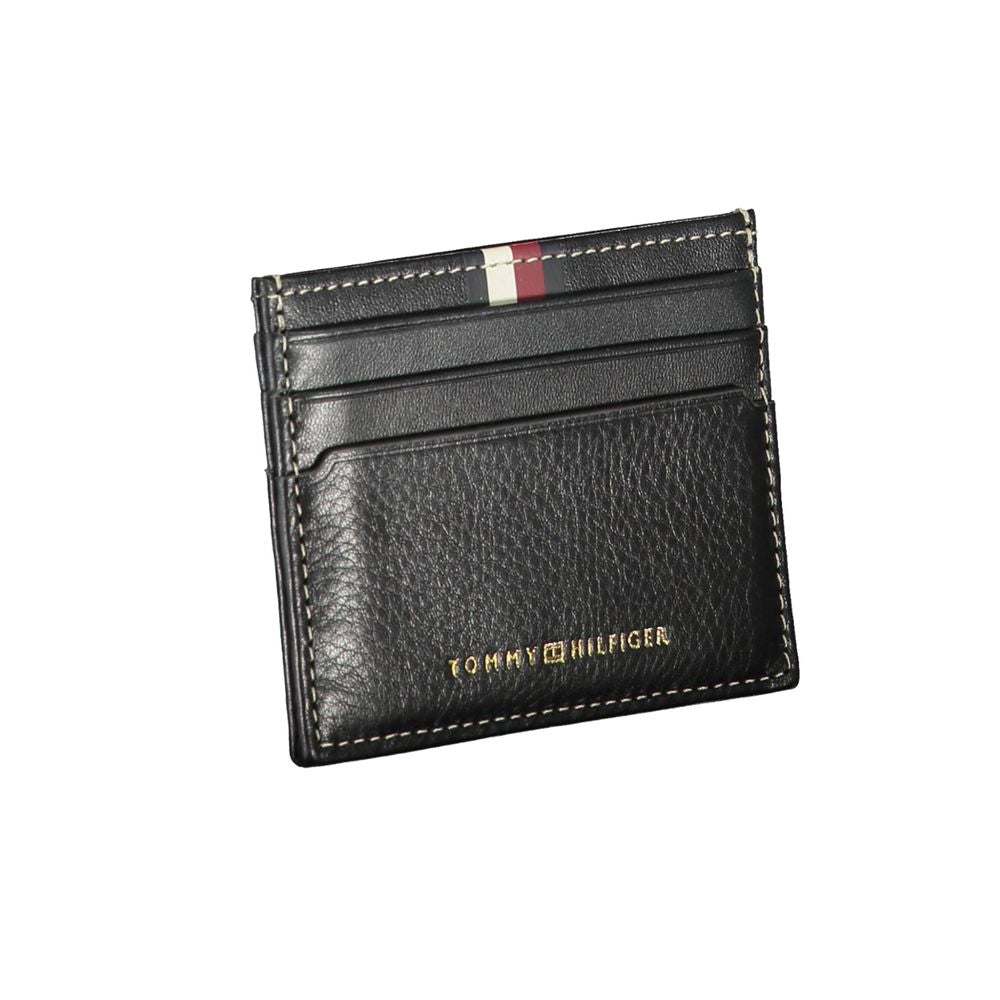 Tommy Hilfiger Blue Leather Card Holder
