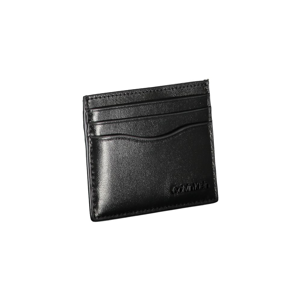 Calvin Klein Nero Leather Card Holder