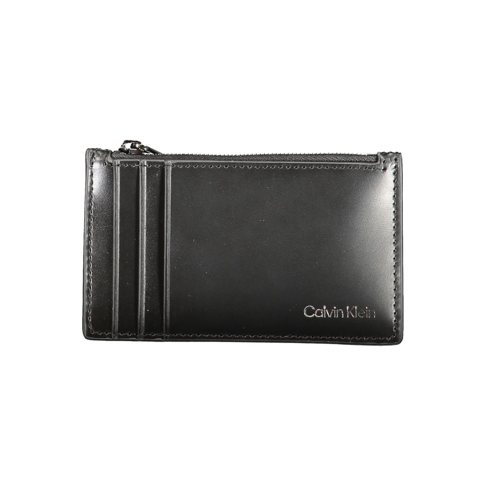 Calvin Klein Nero Leather Card Holder