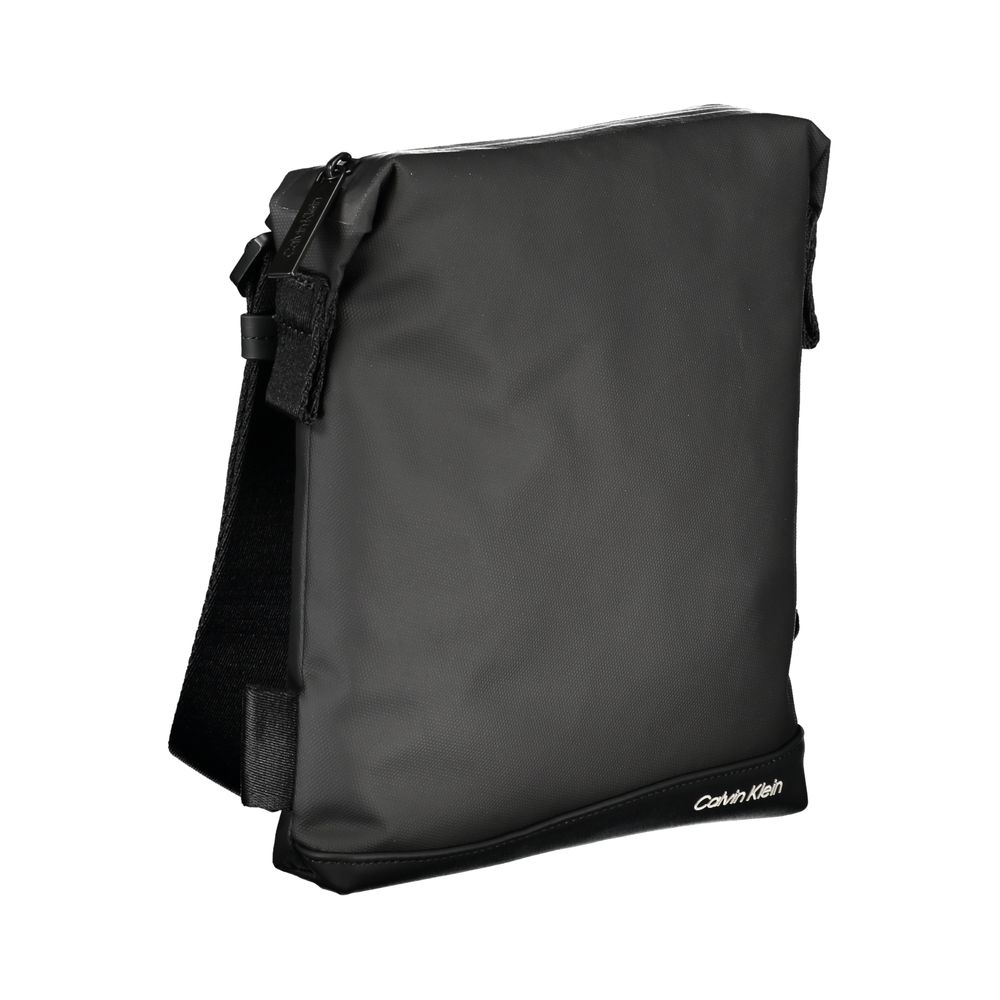 Calvin Klein Black Recycled Polyester Blend Shoulder Bag
