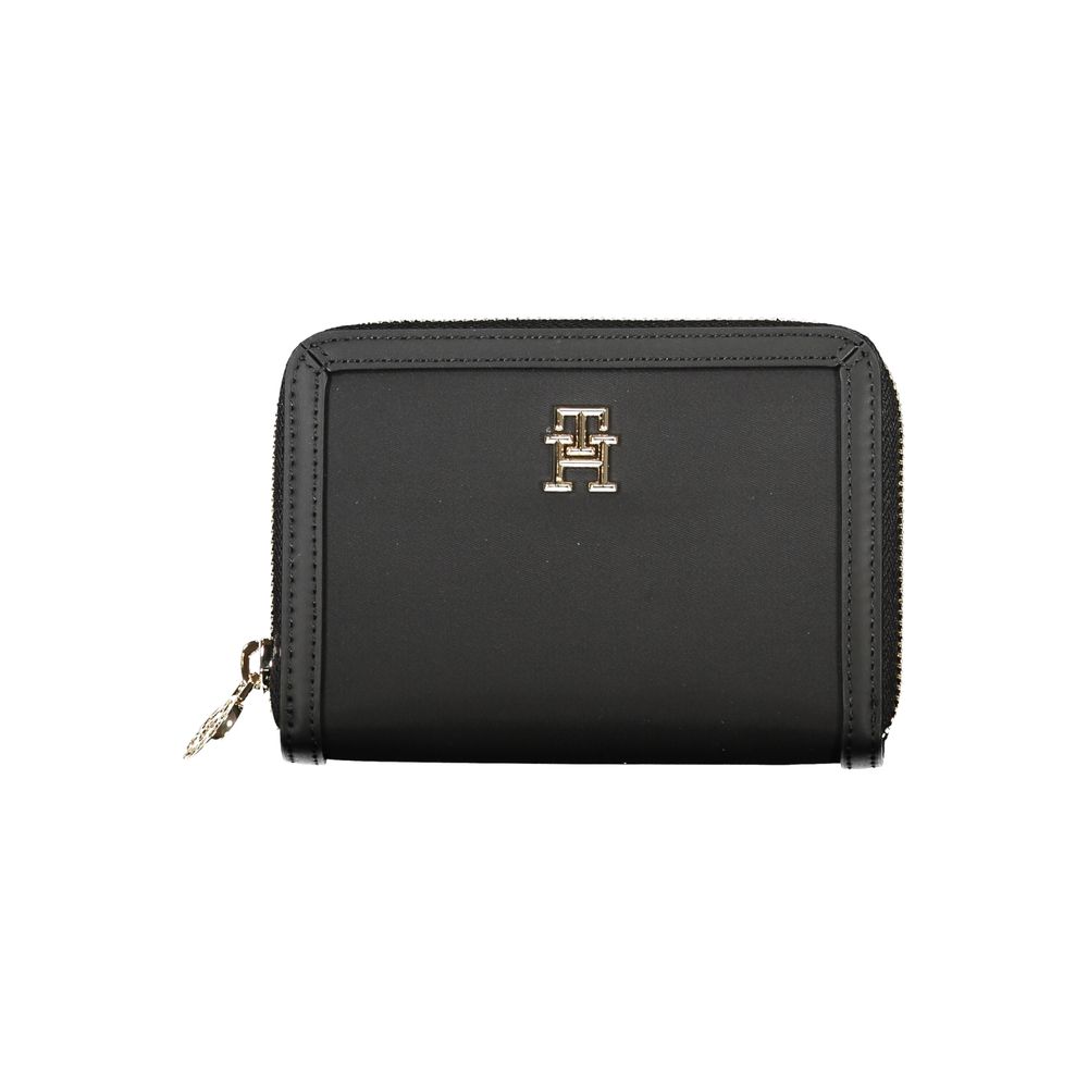 Tommy Hilfiger Black Recycled Polyester Zip Wallet