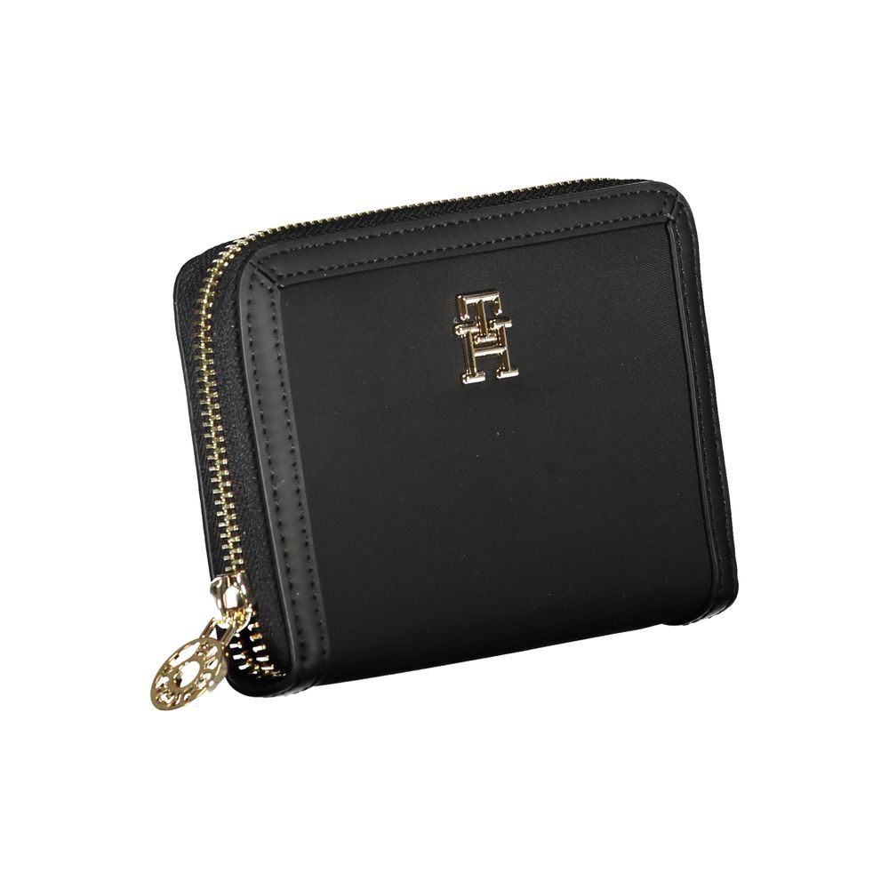 Tommy Hilfiger Black Recycled Polyester Zip Wallet