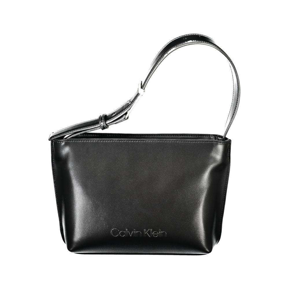 Calvin Klein Black Polyester Blend Shoulder Bag