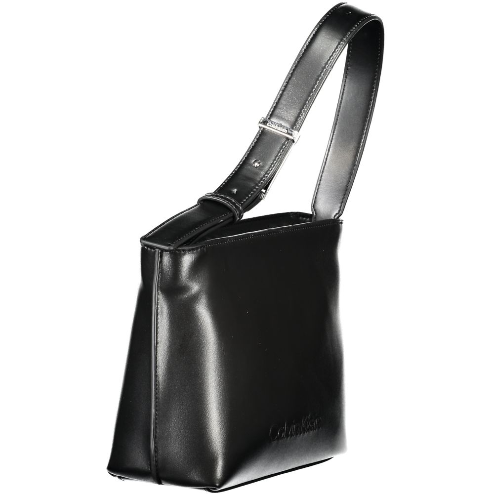Calvin Klein Black Polyester Blend Shoulder Bag