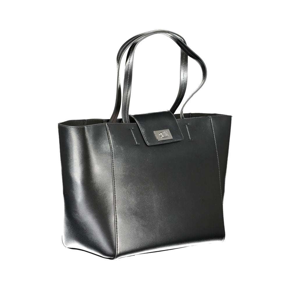 Calvin Klein Black Recycled Polyester Wallet