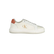 Calvin Klein White Polyurethane Sneakers