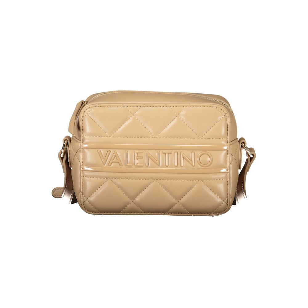Beige handväska i polyeten för damer