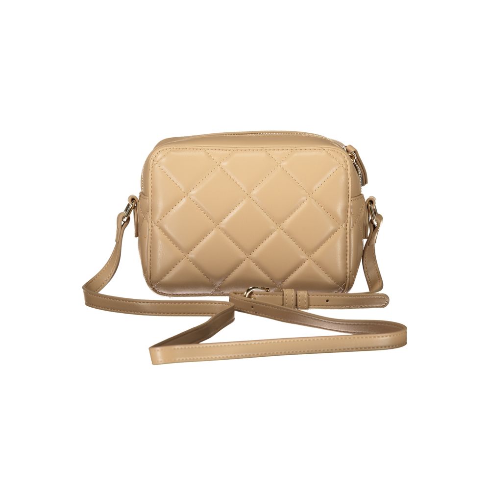 Beige handväska i polyeten för damer