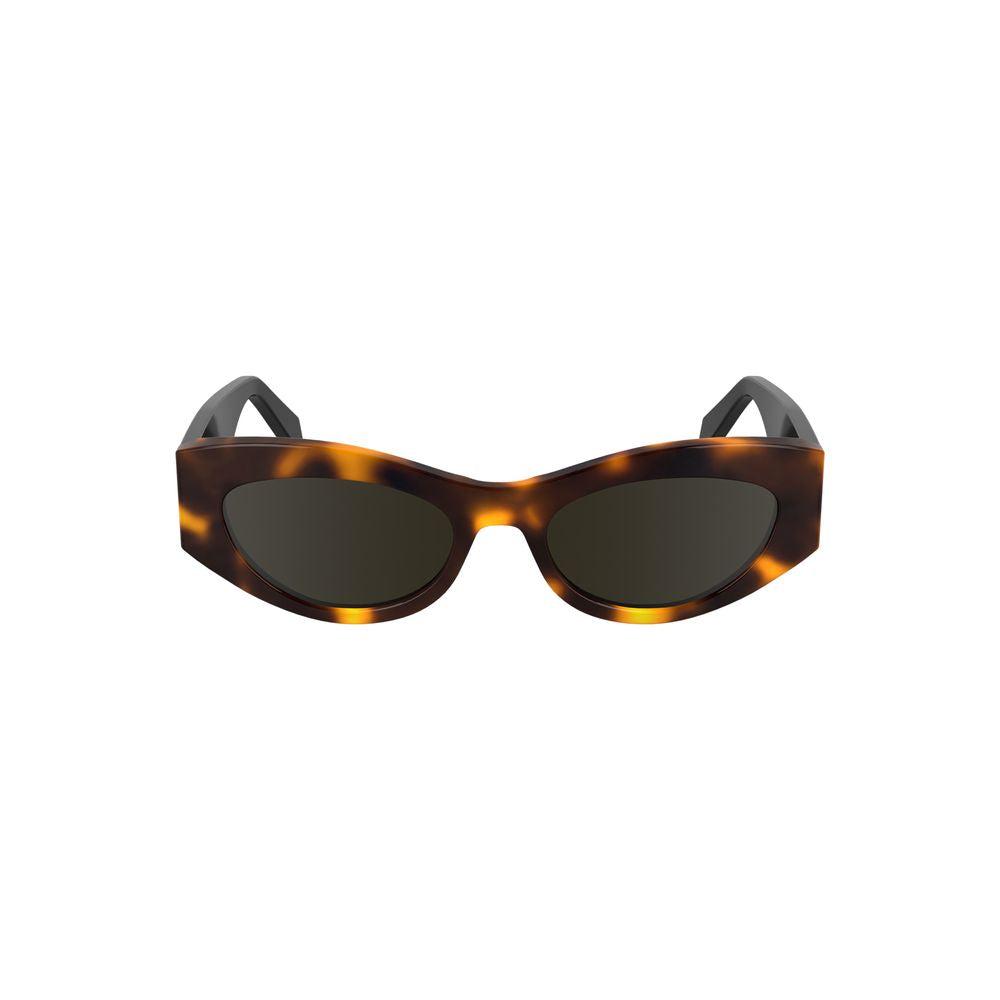 Calvin Klein Brown Bio-Acetate Cat-Eye Sunglasses
